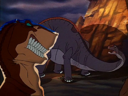 Littlefoot's mom vs Rex