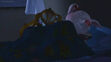Molly Winks was sleeping in bed in All Night Long