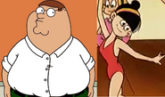 Peter Griffin (Family Guy) and Carmen (The Mozart Band)