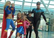 Super babies supergirl and nightwing at comikaze by trivto-d5f3j4g