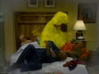 Big Bird sleeps in Gordon and Susan's bed