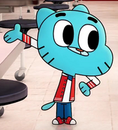 Gumball watterson with his jacket