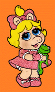 Baby Piggy (from Muppet Babies) as Angelica Pickles