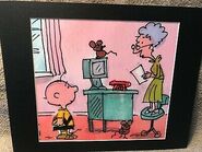 CHARLIE-BROWN-SCHOOL-TEACHER-PEANUTS-11x14-Mat-Print-A-MOUSE-A