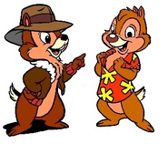 Chip and Dale as The Chipmunks