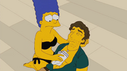 Marge helping Roger