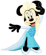 Minnie Mouse Elsa Costume as Herself