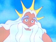 King Triton as Santa Claus