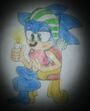 Sonic sitting and reading by AshEGfan245