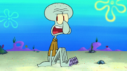 Squidward Tentacles as the Caterpillar
