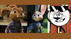 E.B., Judy Hopps and Warren