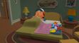 Manny (Handy Manny) and the tools sleeping in the couch bed