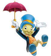 Jiminy Cricket as Darkwing Duck