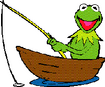 Kermit the frog his fishing