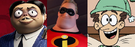 Gomez Addams, Bob Parr/Mr. Incredible and Lynn Loud Sr.