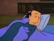 Jay Prescott Sherman sleeping in bed