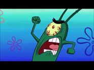 Plankton got scared of Wormy