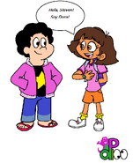 Steven Universe Meets Dora