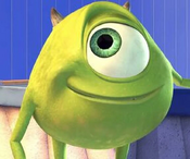 Mike Wazowski as Sonic the Hedgehog