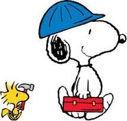 Construction Worker Snoopy