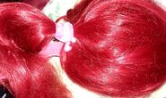 My Ariel wig with White & Pink Ponytail.