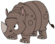 Max as an Indian Rhinoceros