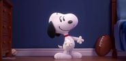 Snoopy as he appears in The Peanuts Movie