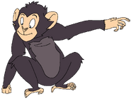 Tommy as an Eastern Chimpanzee
