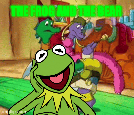 The Muppets GIF and a Graf: Bear and Frog, Friends Forever