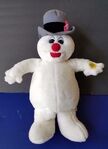 The Singing plush Frosty doll as it would play the part of the Barney doll.