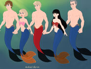 Team America as Mermaids