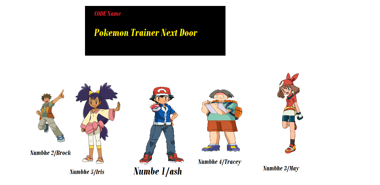 pokemon trainers with names