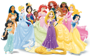 Disney Princesses with Crowns