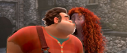 Ralph and merida kissing