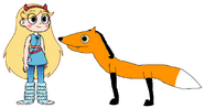 Star meets Maned Wolf