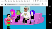 Robin, Starfire, Beast Boy, Raven and Cyborg