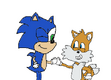 Sonic and Tails high five