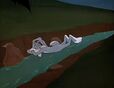 Bugs Bunny was sleeping and dreaming