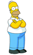 Homer Simpson as Sneezy