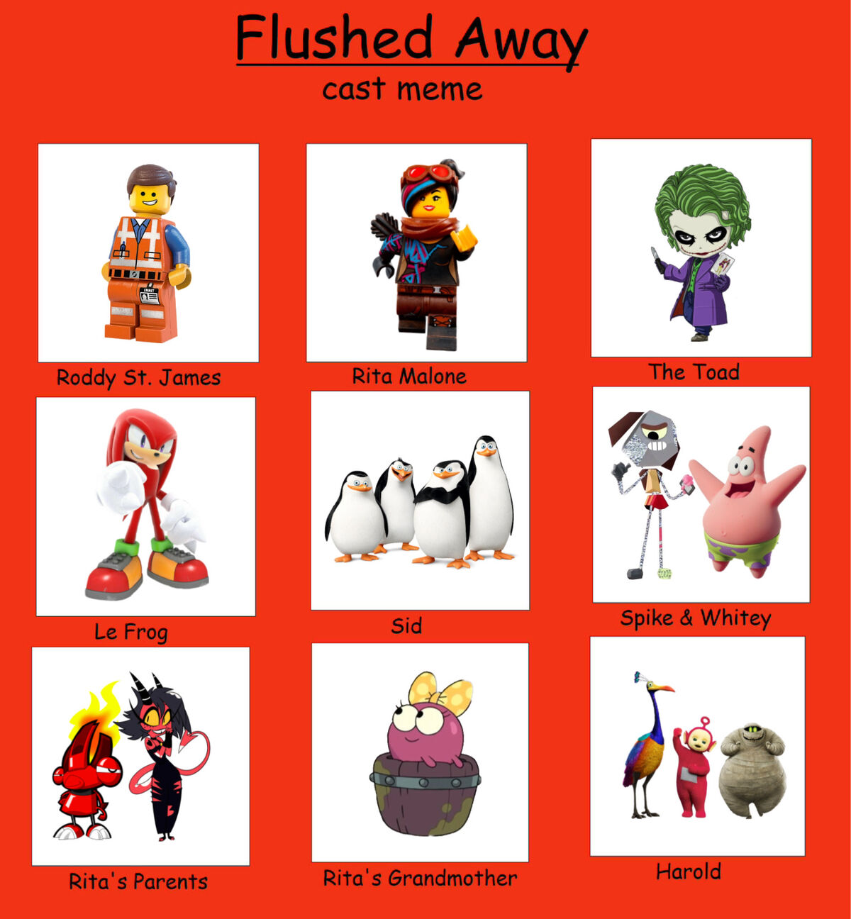 flushed away characters names