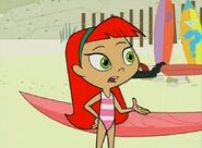 Atomic Betty in swimsuit