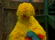 Big Bird and Honkers fall asleep through Savion's letter S swing in front of Natasha
