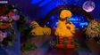 Big Bird falls asleep at the end of CBeebies Bedtime Stories