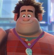 Wreck-It Ralph smiles at Vanellope and waves goodbye