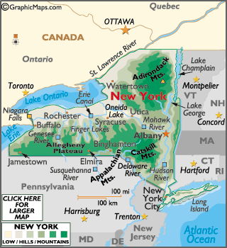New York Mountain Ranges Map New York | The Parody Wiki | Fandom