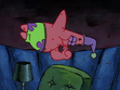 Patrick Star sleeping in the rock in Sleepy Time