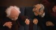 The Muppet Movie- Waldorf doses off in the movie theater at the end of the credits
