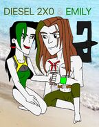 Diesel 2x0 and emily at the beach by sup fan dc0ccyk-fullview