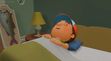 Manny (Handy Manny) sleeping in couch bed