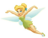 Tinker Bell in her Disney Suit